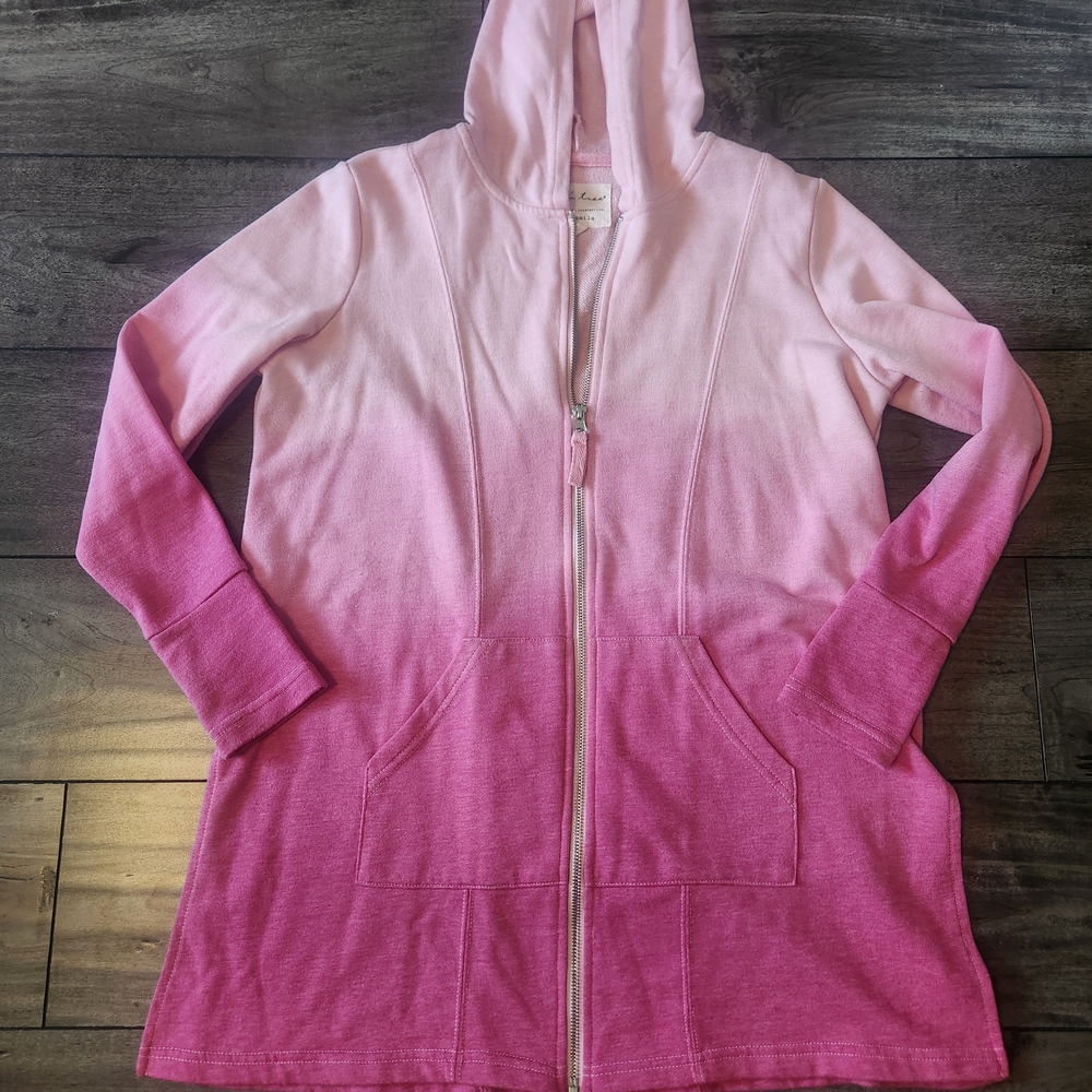Evy's Tree Camila Pink Ombre Hooded Jacket